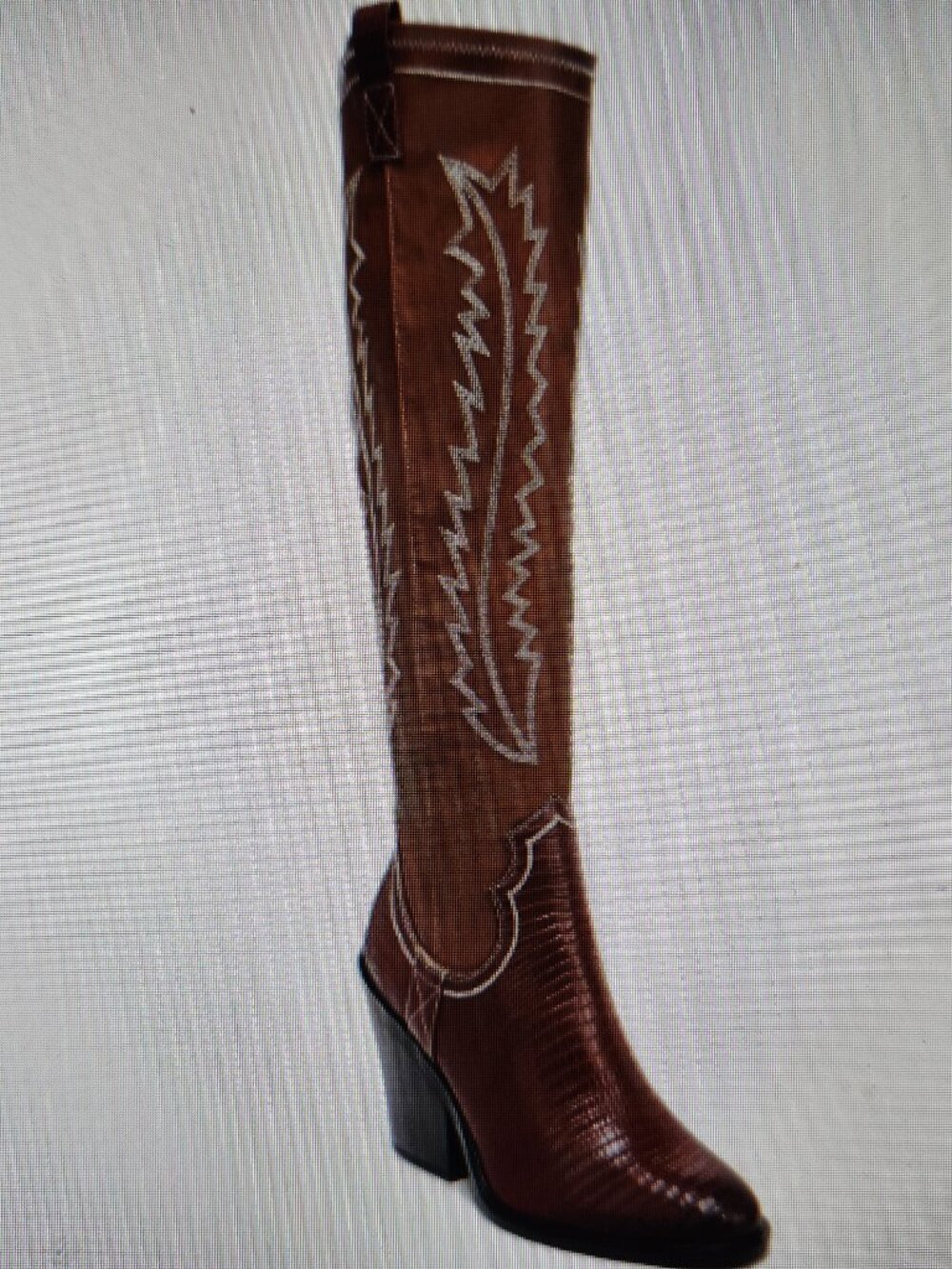 Franco Sarto Brown "Glenice' Heeled Western Boots. New in replacement box. 8M